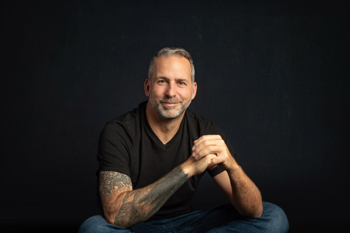 business headshot showing tattoos, by Halifax Photographer Rebecca Clarke