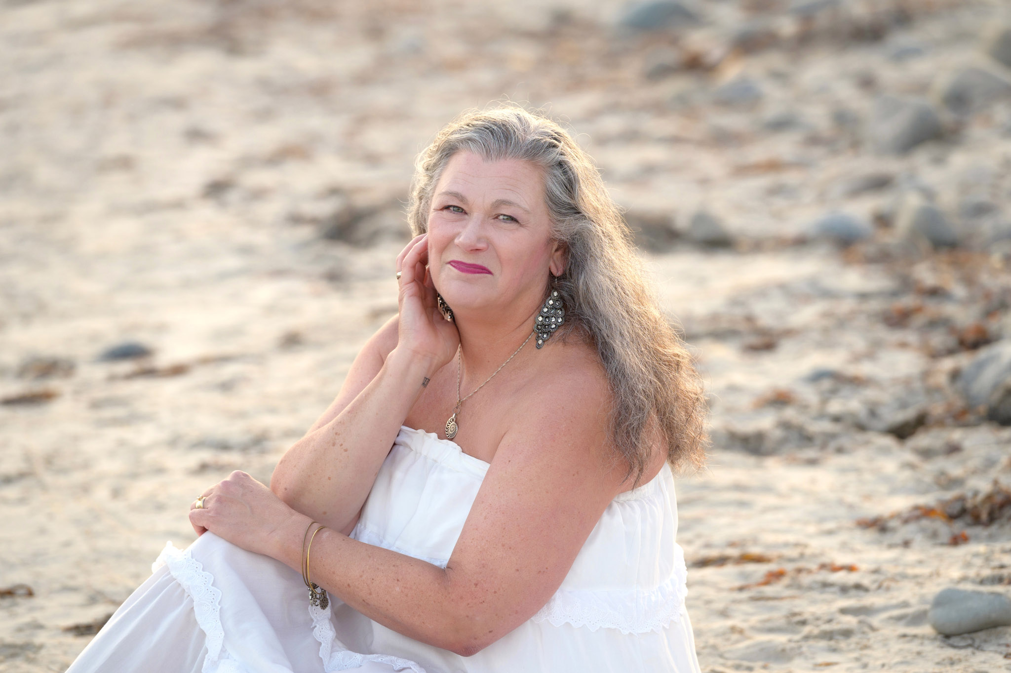 Beach headshot session